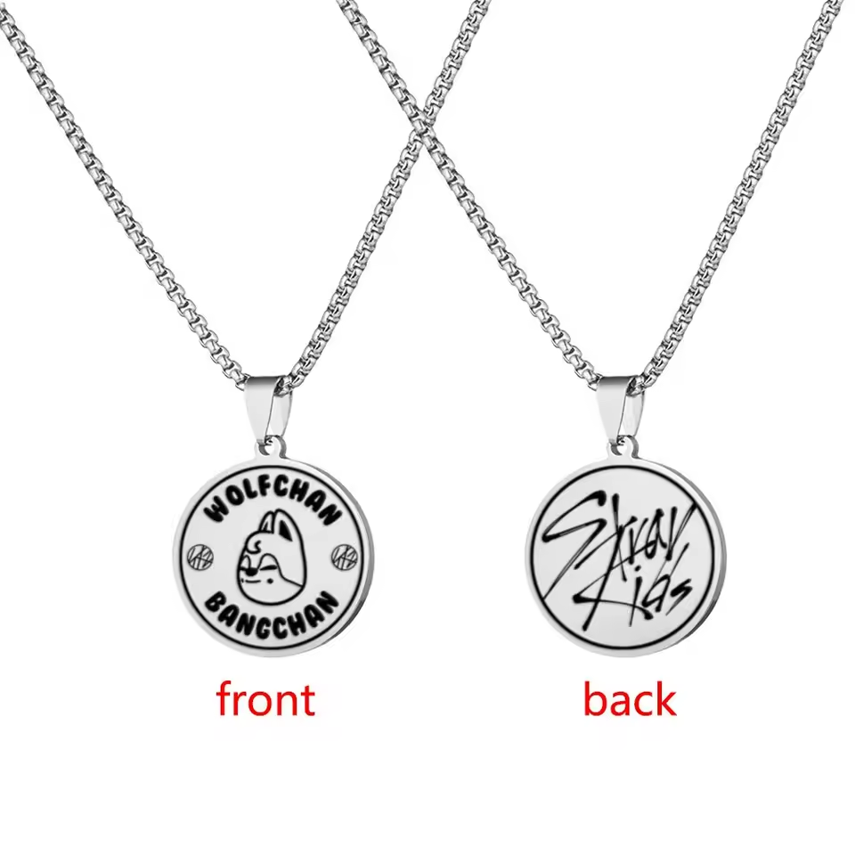 Black - Stray Kids SKZOO Pendant Necklace