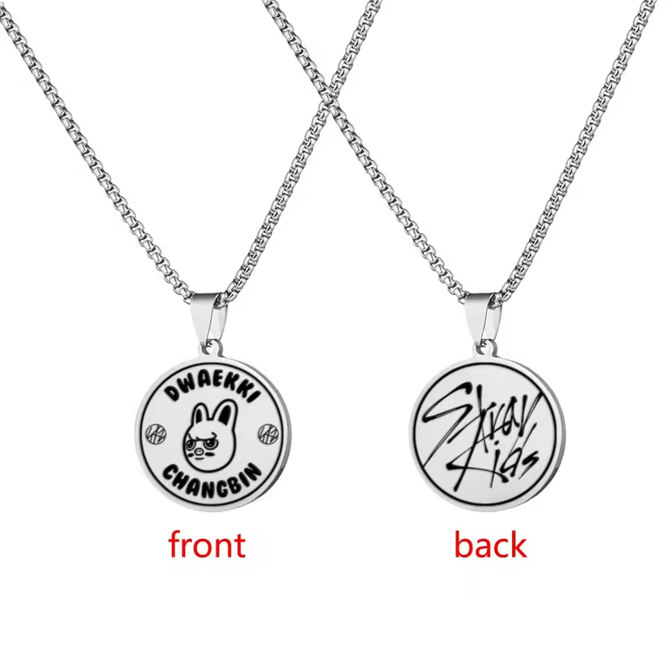 Black - Stray Kids SKZOO Pendant Necklace