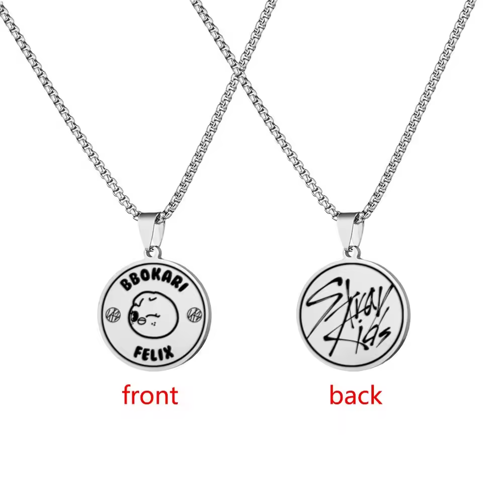Black - Stray Kids SKZOO Pendant Necklace