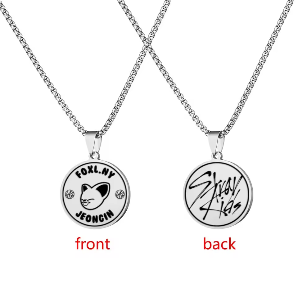 Black - Stray Kids SKZOO Pendant Necklace