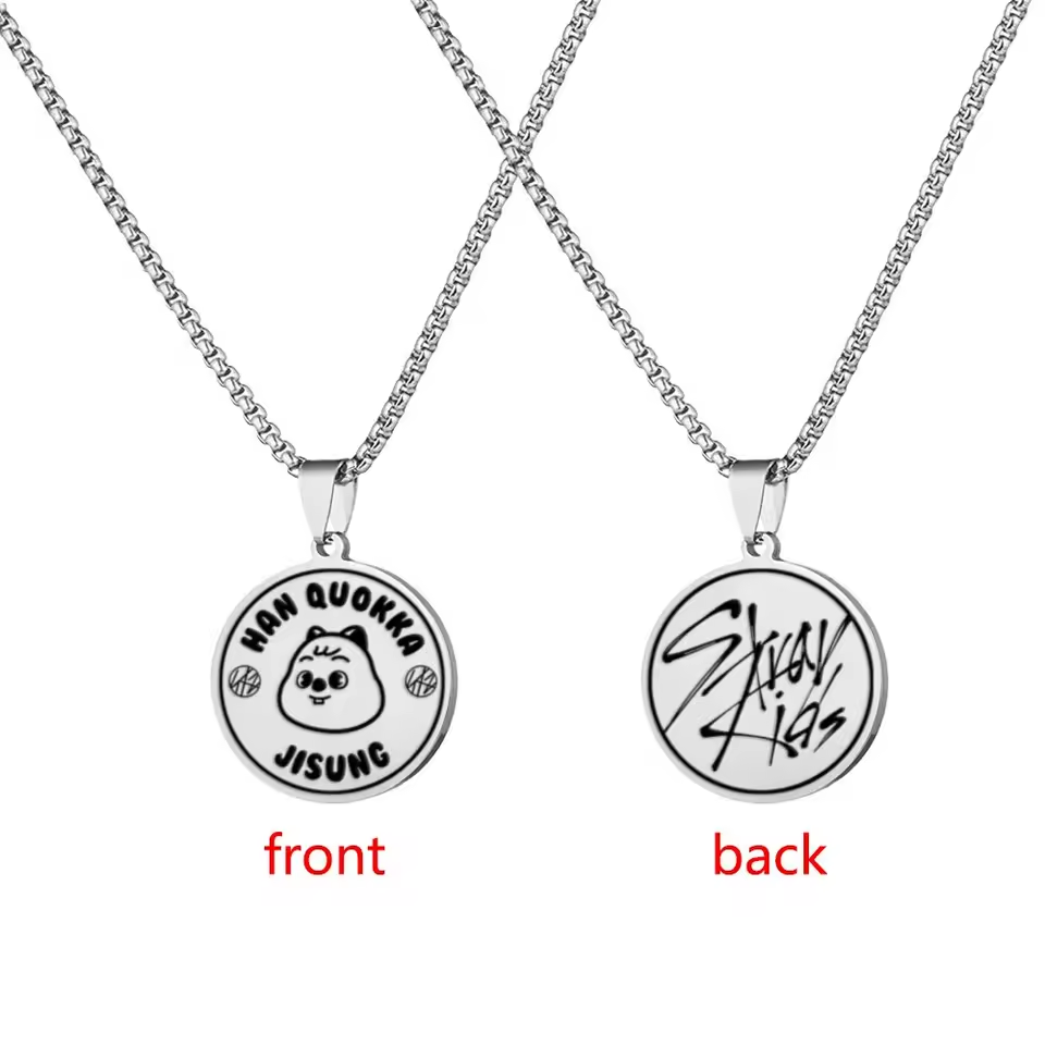 Black - Stray Kids SKZOO Pendant Necklace