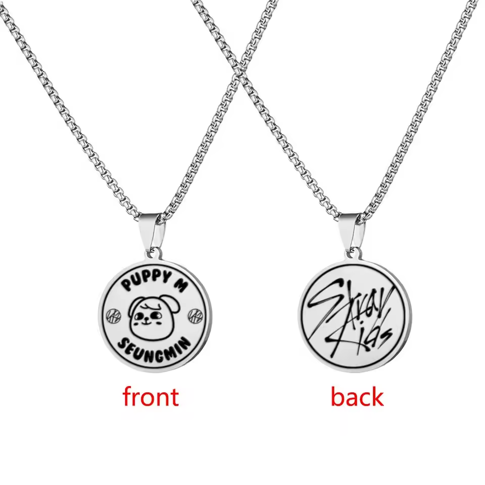 Black - Stray Kids SKZOO Pendant Necklace
