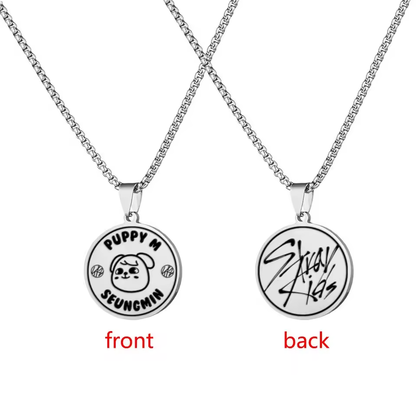 Black - Stray Kids SKZOO Pendant Necklace