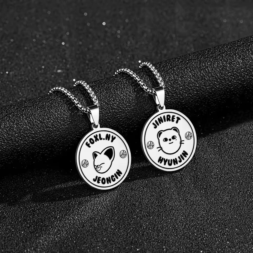 Black - Stray Kids SKZOO Pendant Necklace